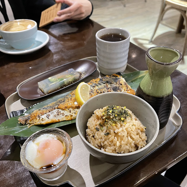 Soup and Rice Set with Mackerel