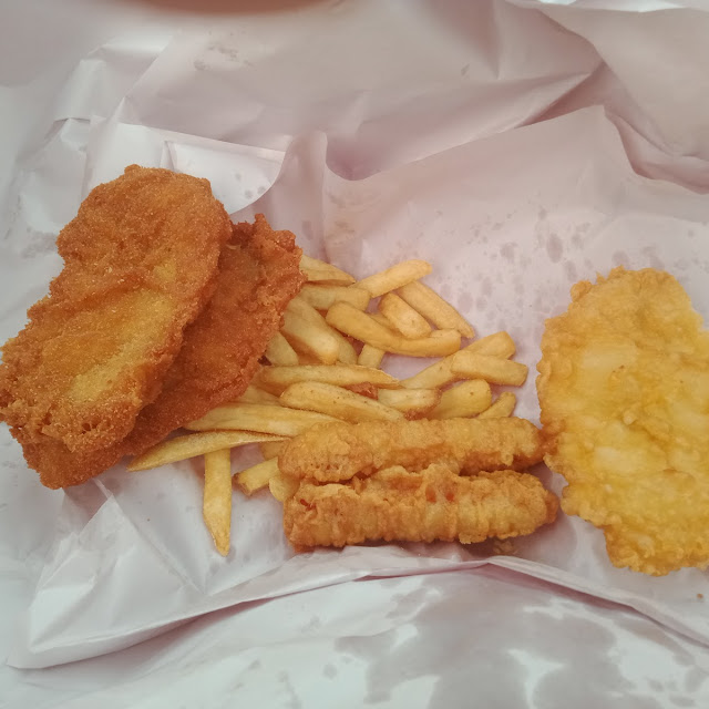 Fish Crab Stick Chicken Fillet and Chips