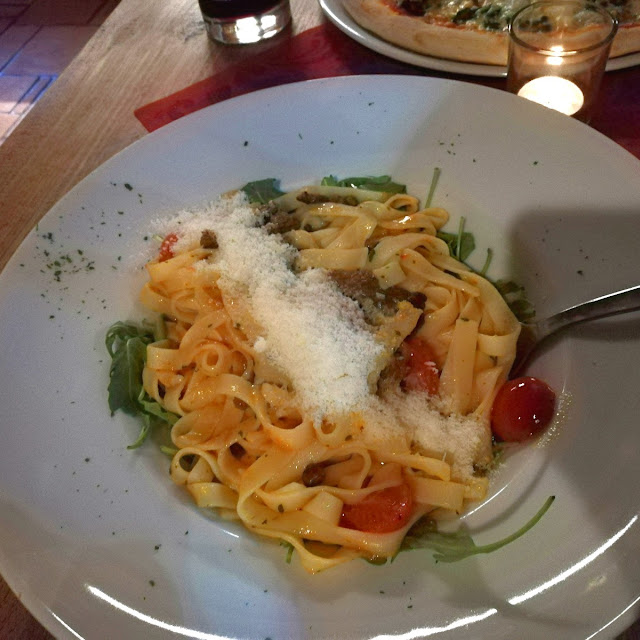 Tagliatelle Mit Rinderfiletstreifen