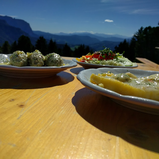 Buckwheat Meat Balls and Polenta