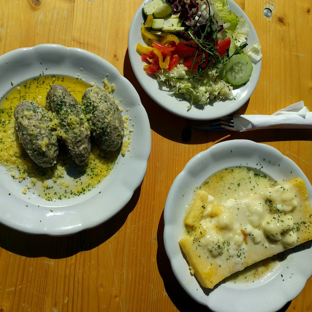 Buckwheat Gnocchi Polenta And Salad