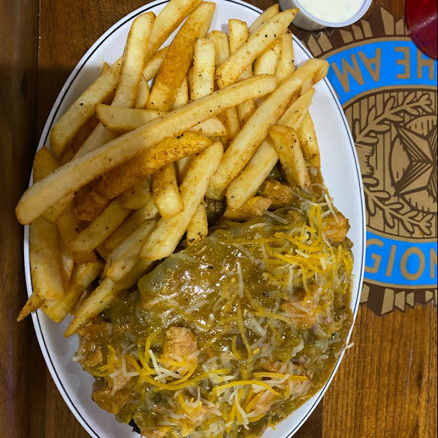 Green Chili Burger with Fries