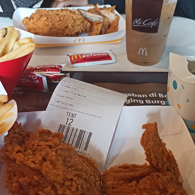 Panas 2 with Fries Medium Iced Coffee