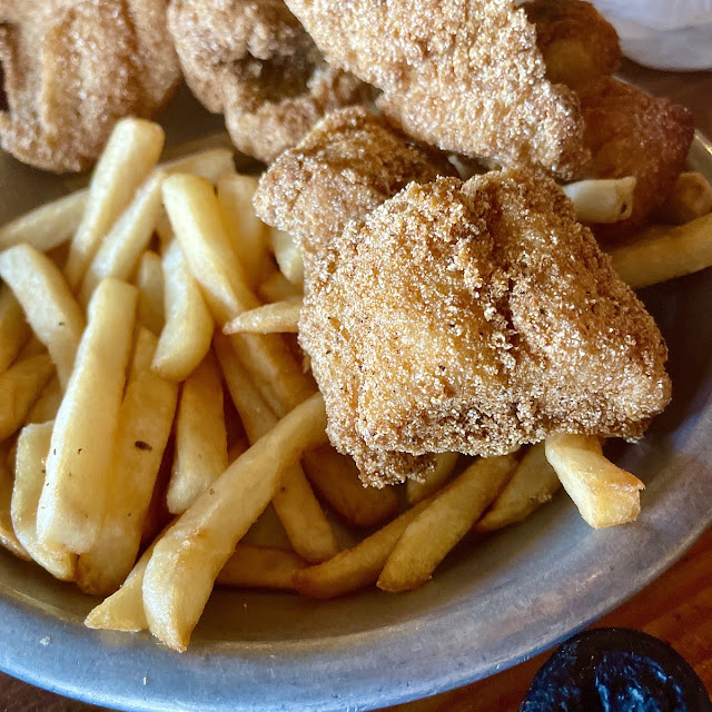 Whole Fish with Hush Puppies and Fries