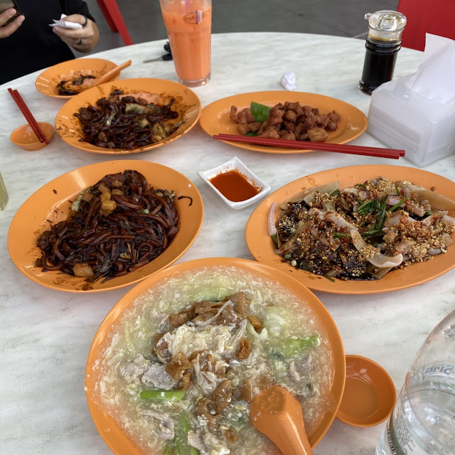 Hokkien Fried Mee Cantonese Fried Fried Pork & Sotong Kangkung