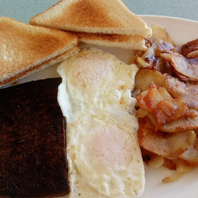 Eggs with Choice of Meat & Toast & Coffee