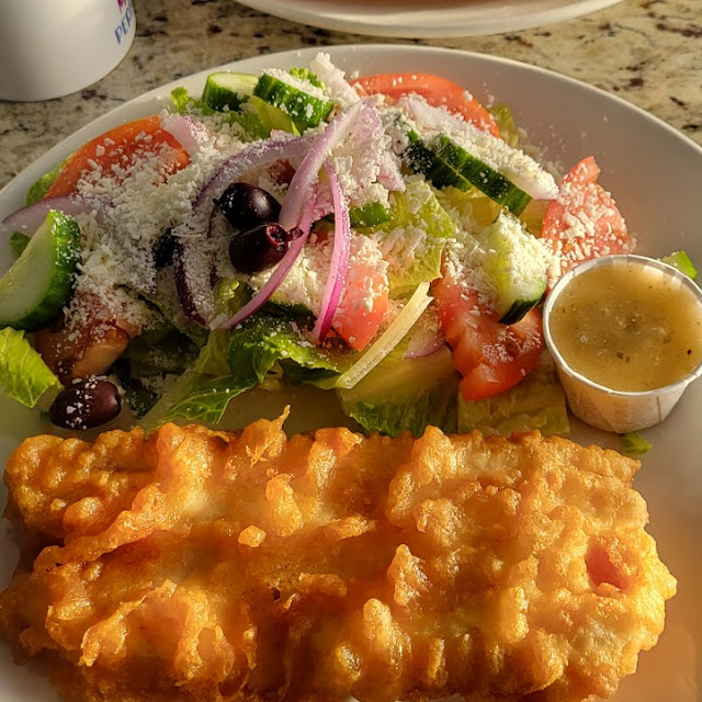 Haddock with Greek Salad