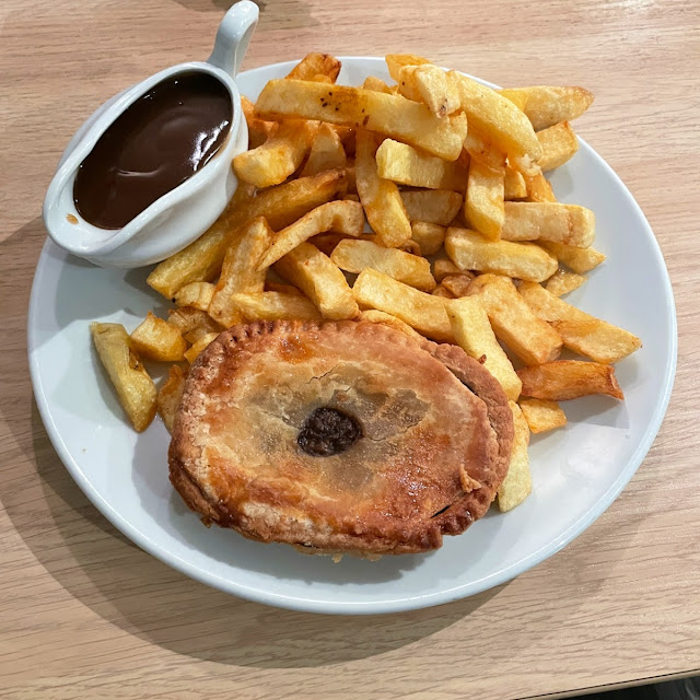 Steak Pie and Chips
