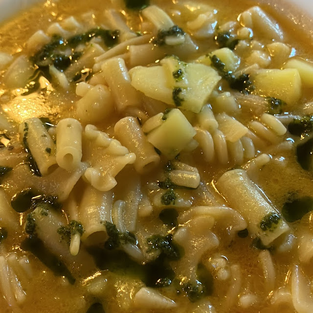 Italienische Nudelsuppe Mit Kartoffeln