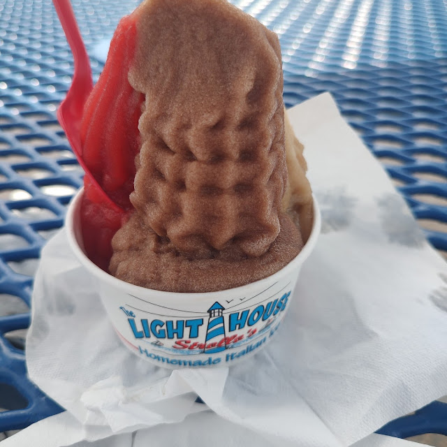 Root Beer Cherry and Chocolate Italian Ice