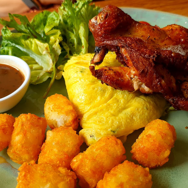 Roasted Chicken Chop & Scramble