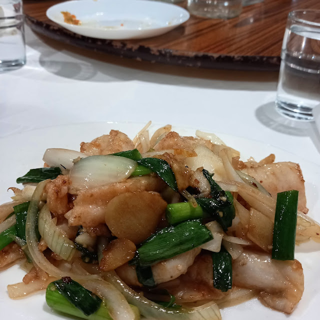 Seafood with Ginger and Spring Onions