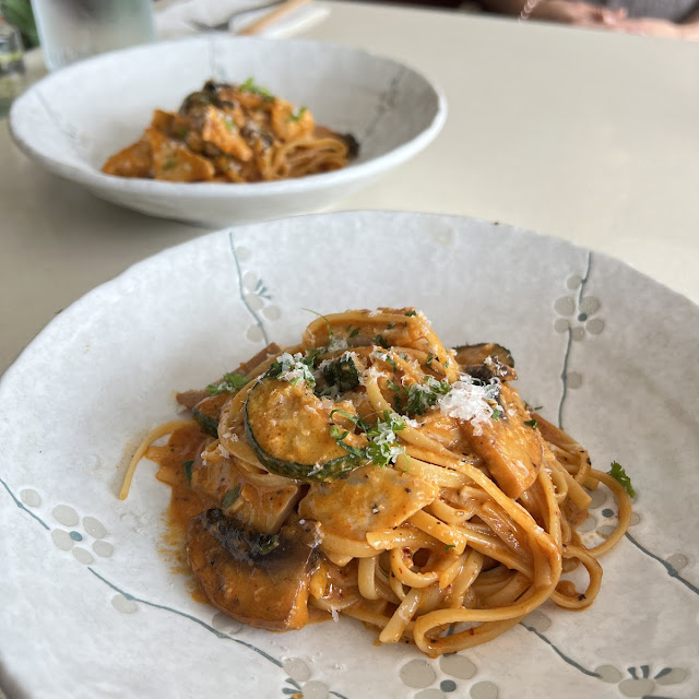 Mushrooms and Zucchini