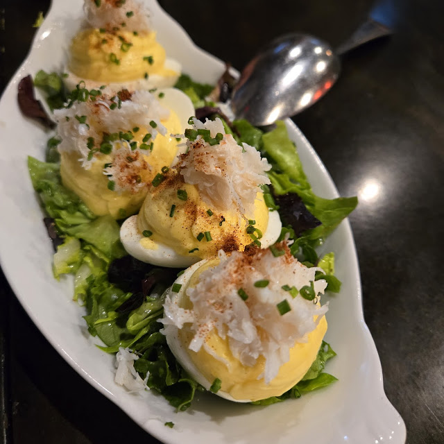 Dungeness Crab Deviled Eggs