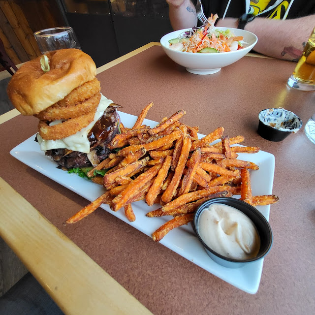 Cowboy Burger with Bison Patties as Sub