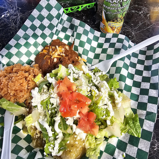 Green Enchiladas with Chicken
