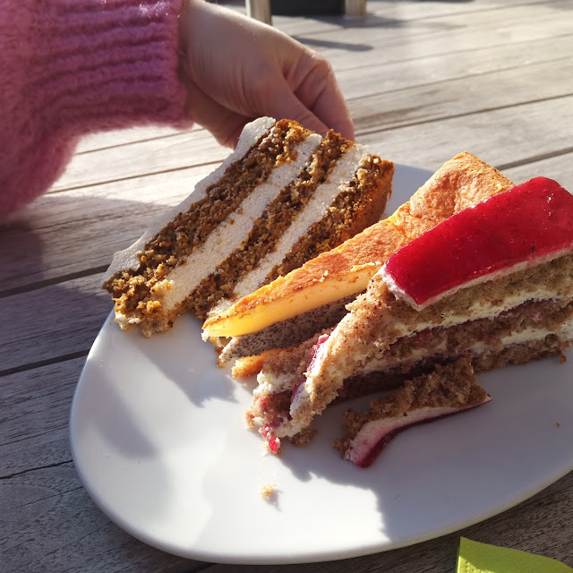Kürbisbuttercremetorte Mohnkäsekuchen Buchweizentorte