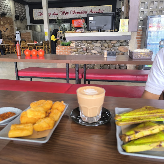 Ubi Goreng Roti Bakar Caramelized Latte