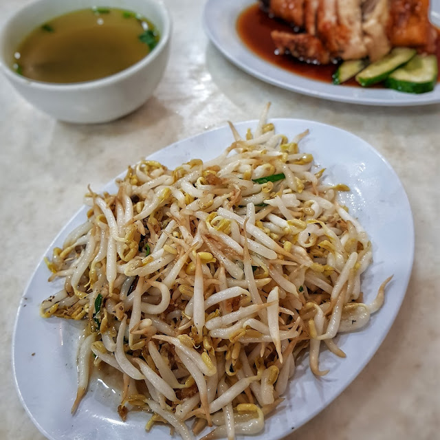 Stir Fried Bean Sprouts with Salted Fish