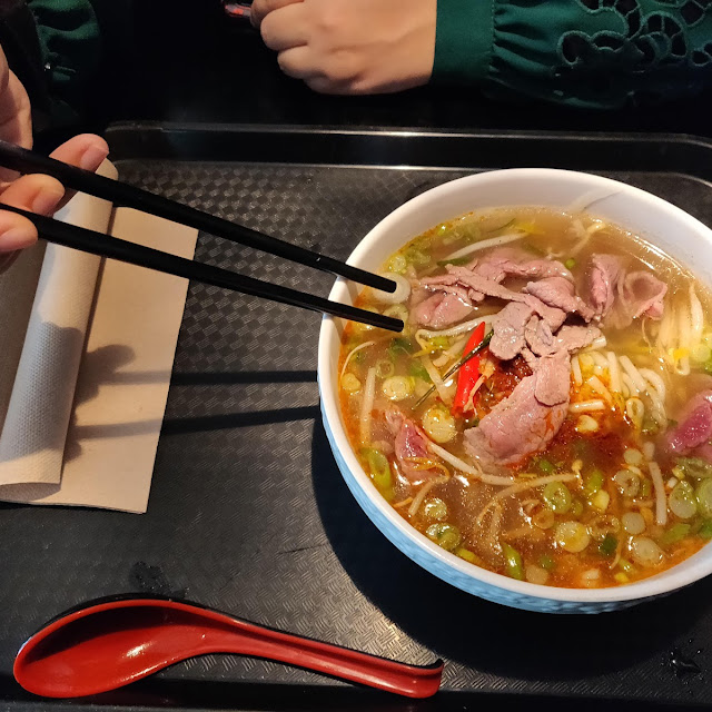 Beef Pho and Vietnamese Spring Rolls