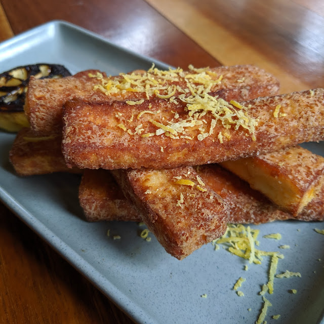 Fried Halloumi Chips Citrus Dust