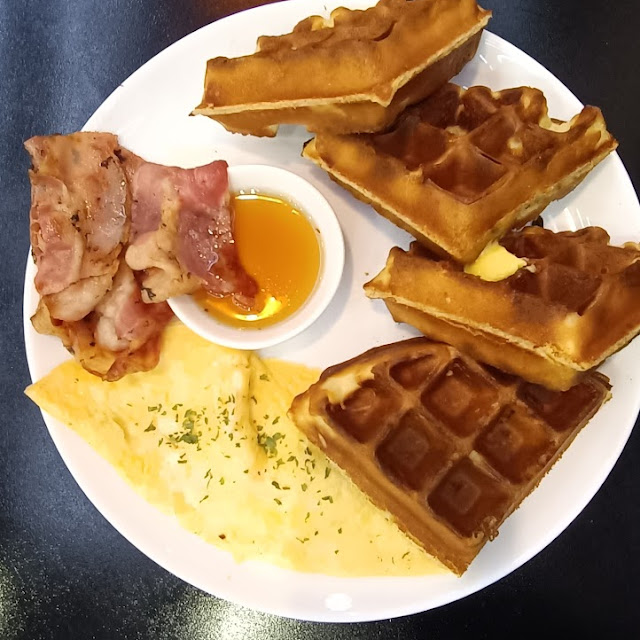 Breakfast Spam Waffle