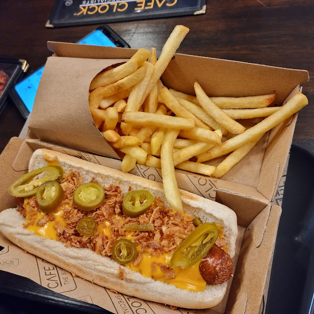 Full Works Hotdog with Fries