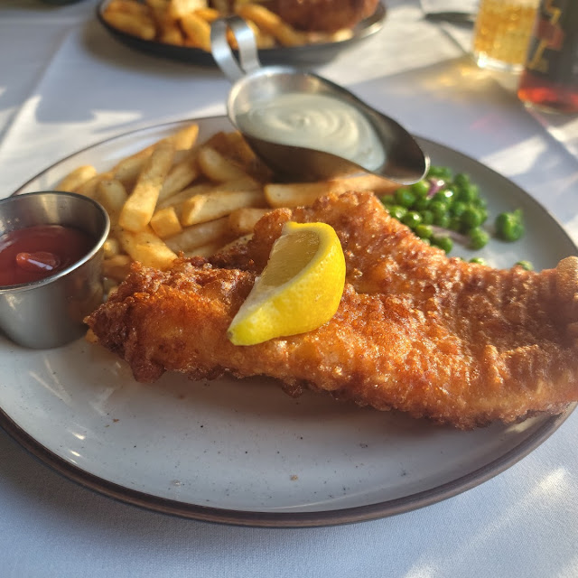 Fish and Chips with Peas