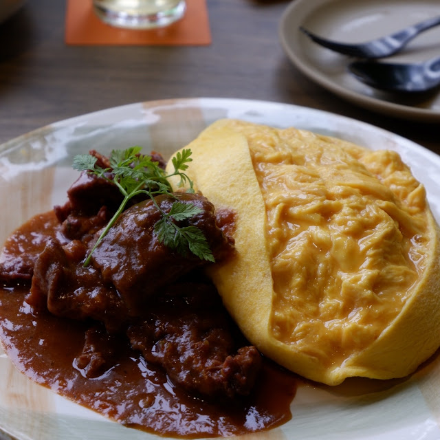 Omurice with Beef Cheek