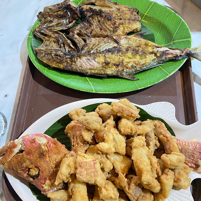 Ikan Laut Bakar Goreng Tepung Rica-Rica Kuah Kuning