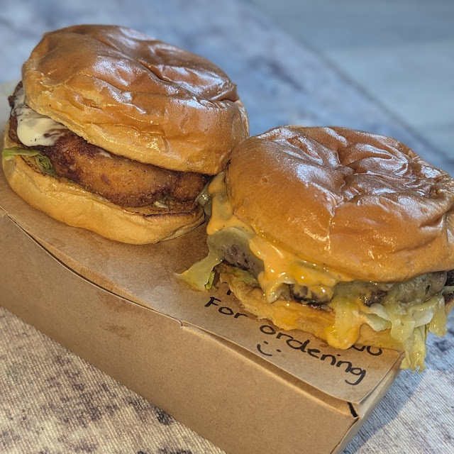 Chicken Fillet Burger and Cheese Burger