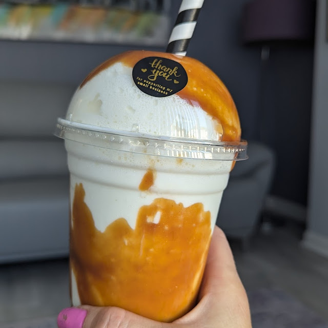 Milky Bar and Caramel Milkshake