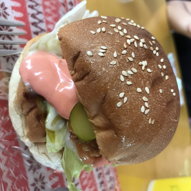 Fish Burger and Fries