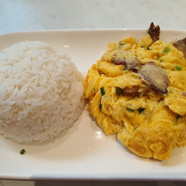 Scrambled Kampung Eggs with BBQ Pork
