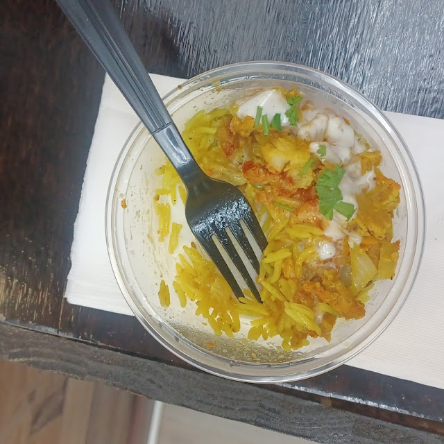 Curry Gyro Chicken Sam Was Kind to Offer Me a Sample Dish