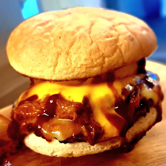 Home-Made Pulled Squealer Burger