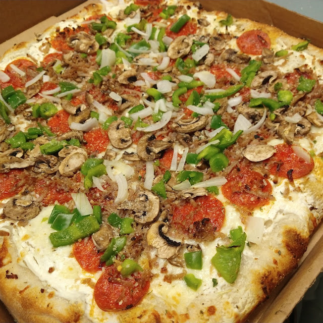 White Sicilian Special Pizza
