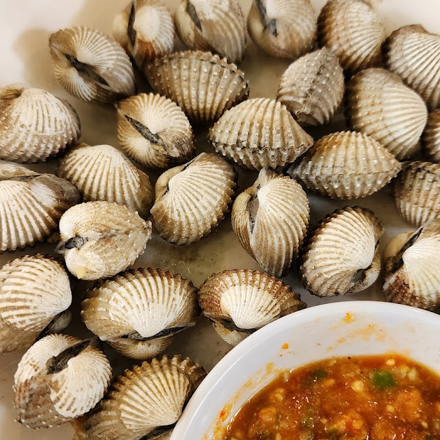 Kerang Dara Rebus Sambal Nanas