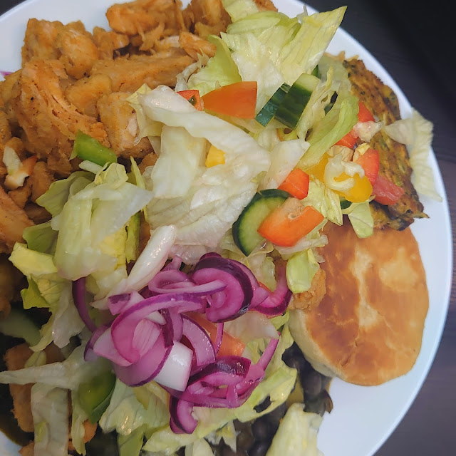 Jackfruit Salad and Fried Dumplings
