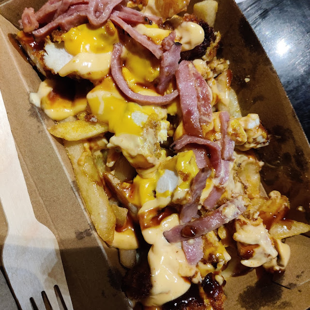 Loaded Fries with Cheese Chicken and Beef Rasher