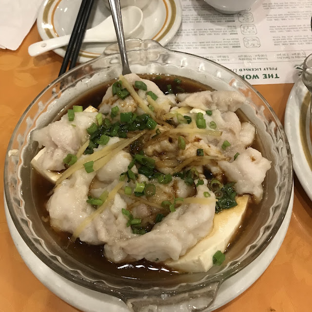 Streamed Fish on Tofu