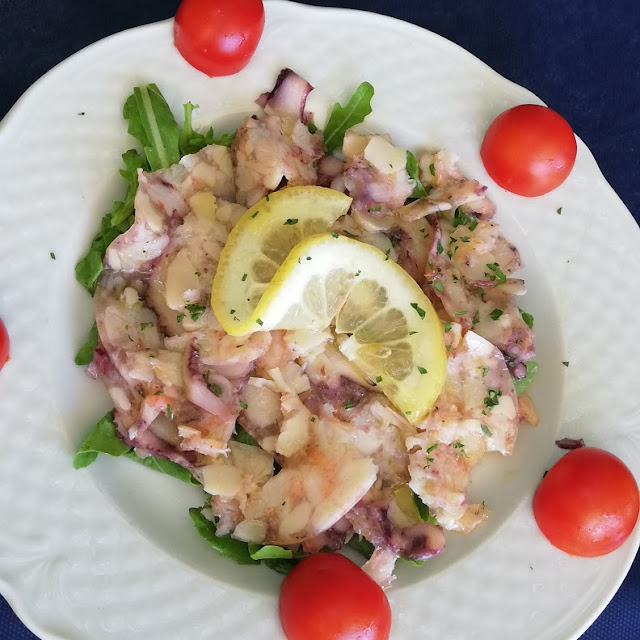 Carpaccio Di Mare Octopus Prawn Squid