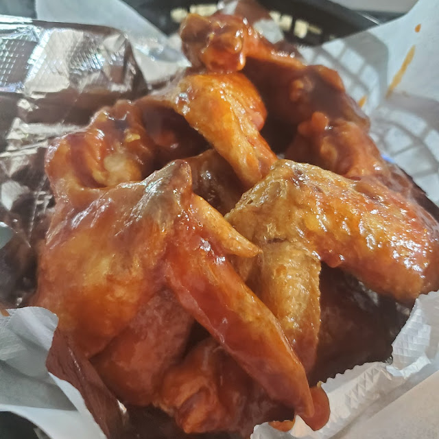 Peach Bourbon Wings
