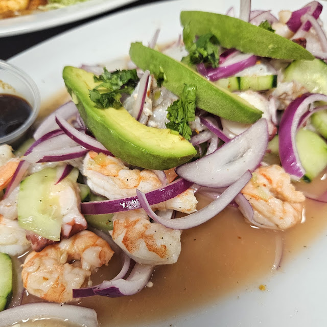 Aguachiles with Shrimp and Octopus