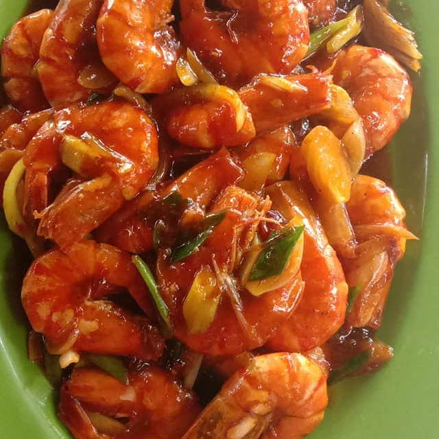 Udang Bago Asam Manis