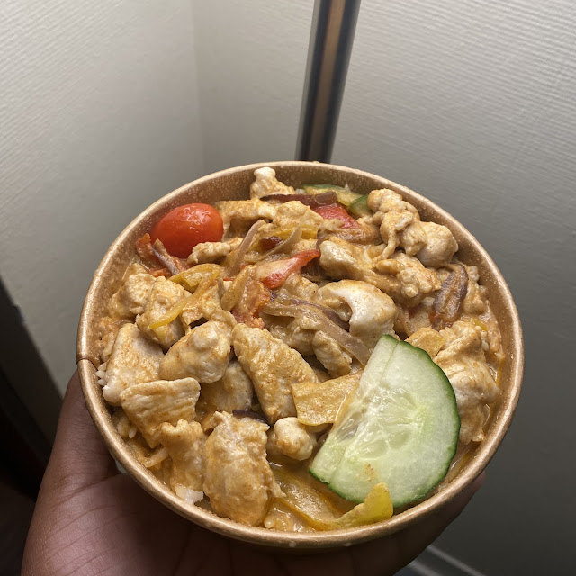 Poulet Coco Riz Thaï