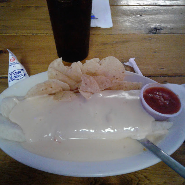 Burrito with Cheese Sauce