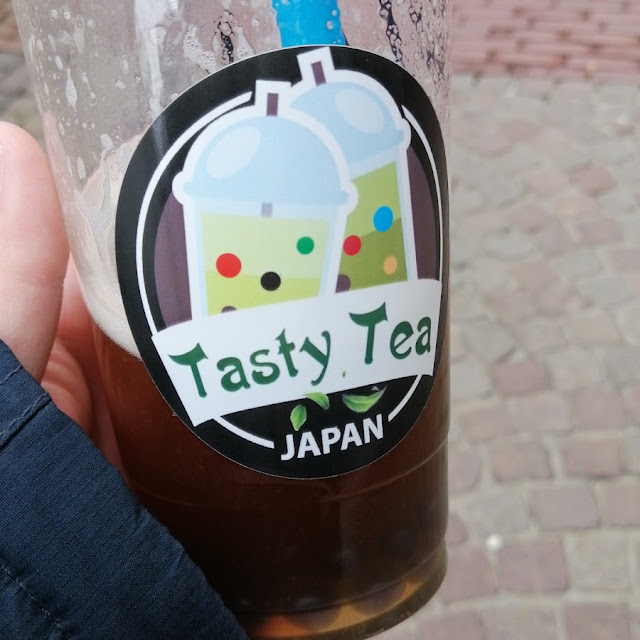 Pfirsich Tee Mit Blaubeeren Bobas