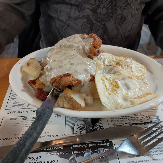 Country Fried Steak and Eggs