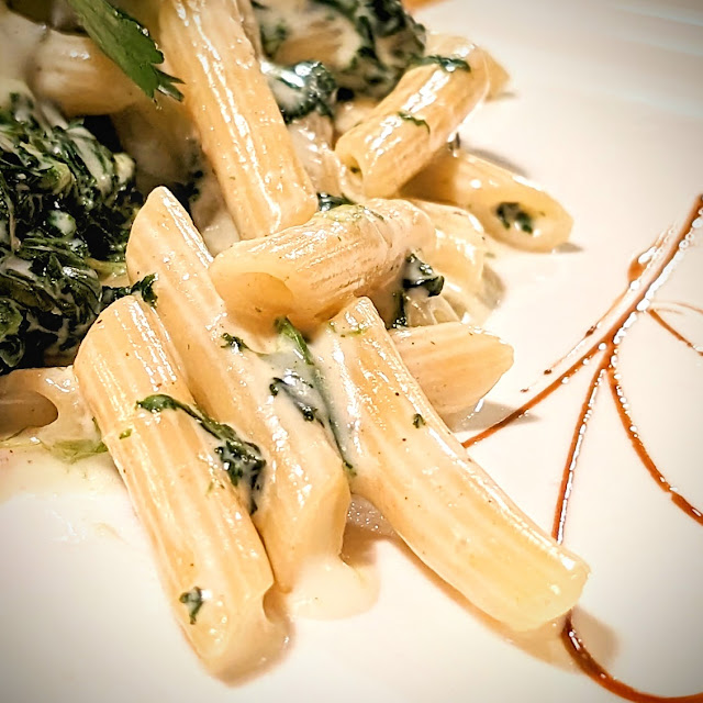 Penne 4 Formaggi Con Spinaci A-f